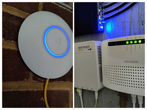 Home network Cat 6 install Maidenhead - WIFI Router & Switch wall mounted